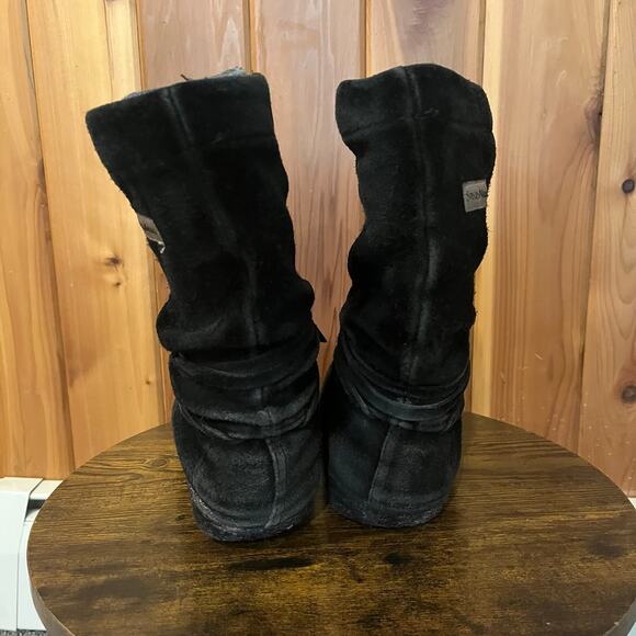 Steger Mukluks Boots Genuine Moosehide Leather Black Made in USA Womens 7 - Picture 4 of 7